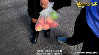 سوق اللحوم - القمر القلعة مثير الكولومبي ضربات الجنس الثابت مع أليكس مورينو